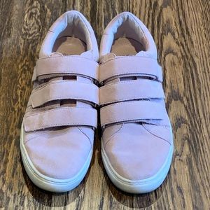 Vince Camuto Blush Pink Velcro Strapped Sneakers